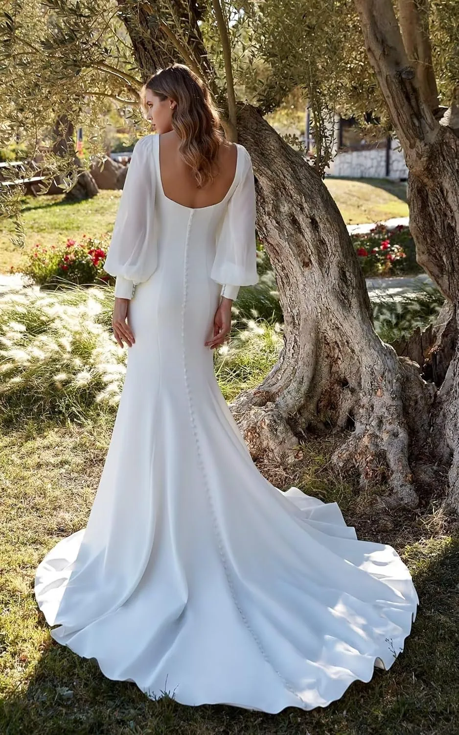 Fair Lady Wedding Dresses for Bride 2025 V Neck Beaded Straps Lace Appliques Bridal Gown for Women