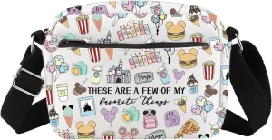 Fairytale Fans Crossbody Bag Vacation Trip Gift Mouse Ice Cream Messenger Bag Magic Kingd*m Gift Snacks Lover Gift