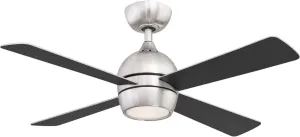 Fanimation FP7644BN Kwad 44 Ceiling Fan, Brushed Nickel
