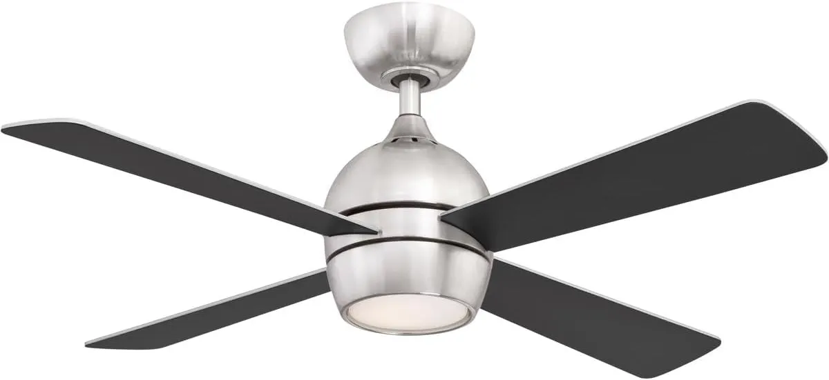 Fanimation FP7644BN Kwad 44 Ceiling Fan, Brushed Nickel