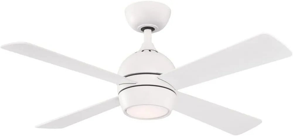 Fanimation FP7644MW Kwad 44 Ceiling Fan, Matte White