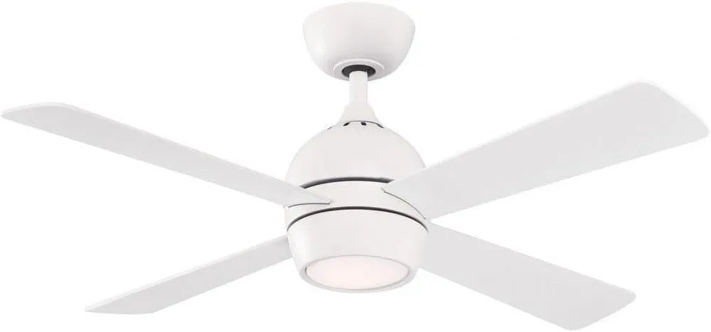Fanimation FP7644MW Kwad 44 Ceiling Fan, Matte White