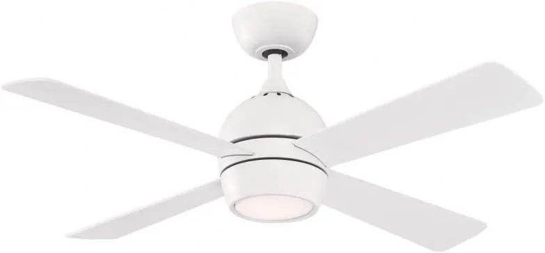 Fanimation FP7644MW Kwad 44 Ceiling Fan, Matte White