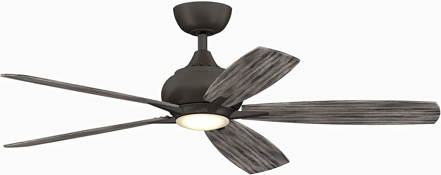 Fanimation FP8533GR Doren Ceiling Fan with LED Light Kit, Matte Greige, 13.65x52.00x52.00