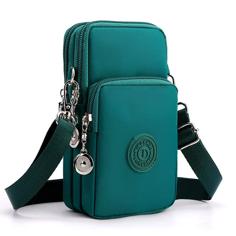 Fashion Female Oxford Cloth Vertical Mini Phone Bags