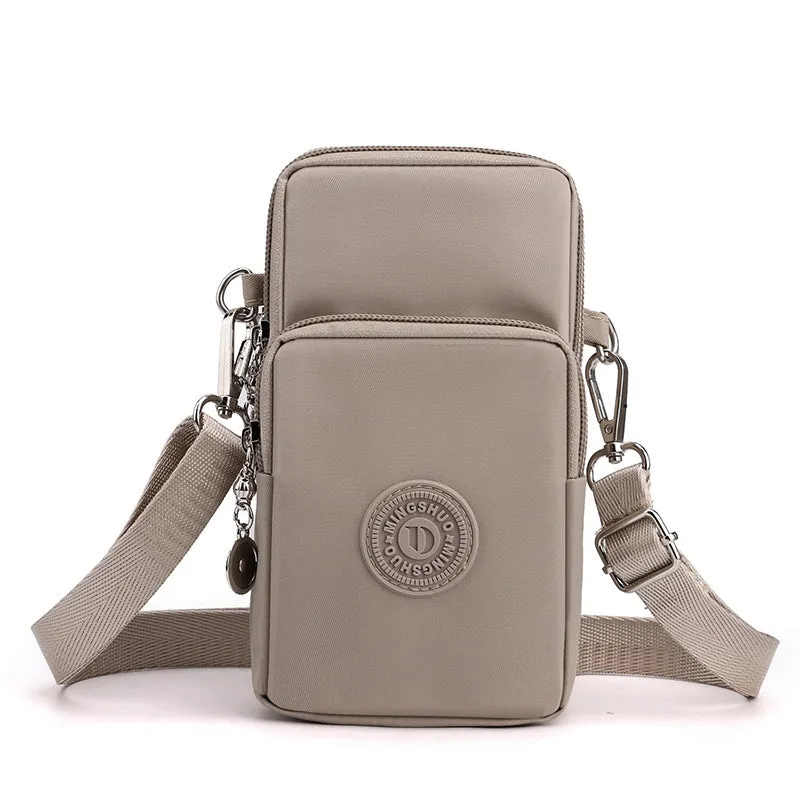 Fashion Female Oxford Cloth Vertical Mini Phone Bags