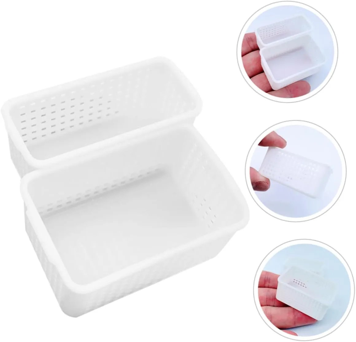 FAVOMOTO 4sets 2pcs Mini Basket for Dollhouse Decor Tiny Storage Baskets with Simple Design for Creative Play Organization Miniature Spaces 2pcs*4