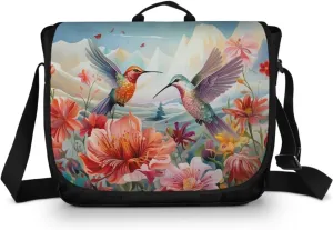 Flap Messenger Bag for Women Vintage Crossbody Bag Classic Shoulder Handbag Large Satchel Bag fits 13",15" Laptop