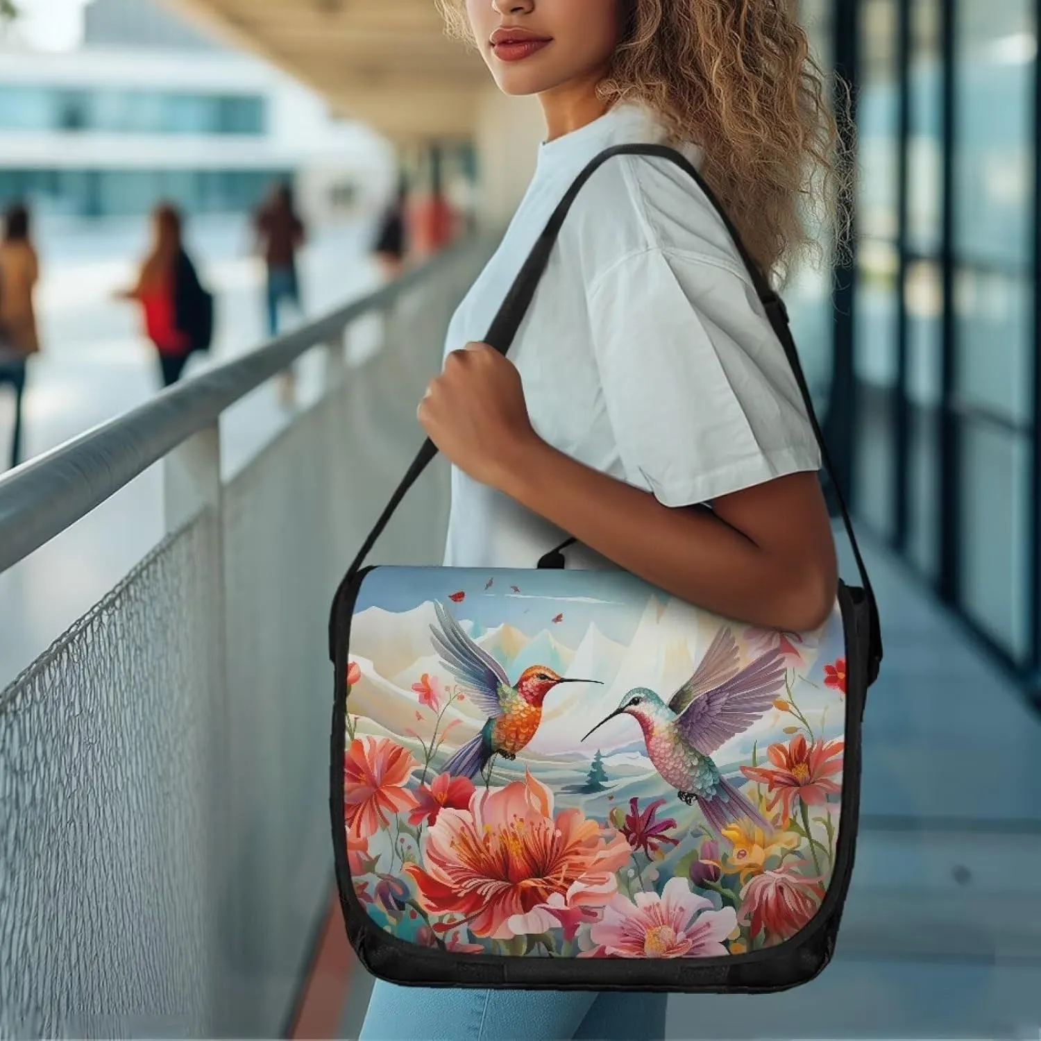 Flap Messenger Bag for Women Vintage Crossbody Bag Classic Shoulder Handbag Large Satchel Bag fits 13",15" Laptop