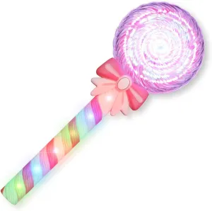FlashingBlinkyLights Deluxe Light Up Spinning Lollipop Wand