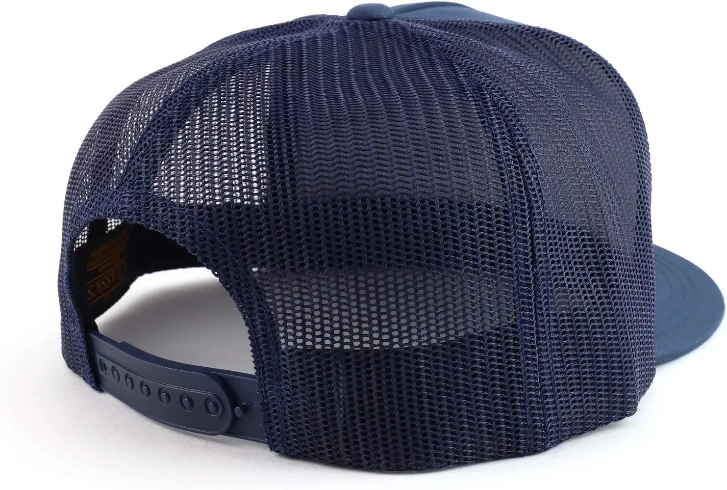 Flexfit Oversize XXL Structured Blank 5 Panel Flatbill Snapback Mesh Cap
