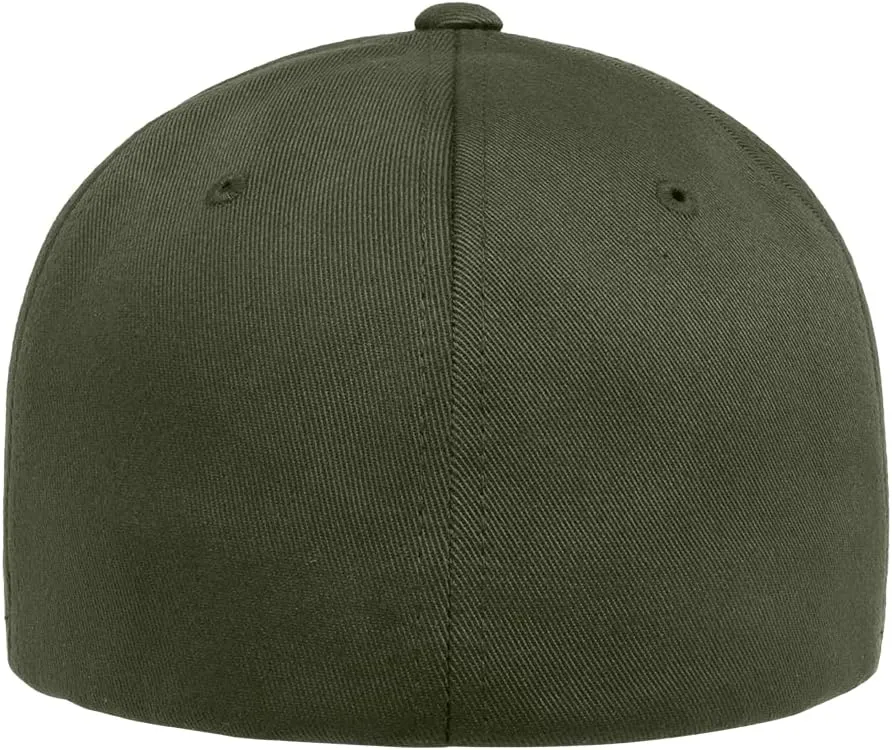 Flexfit Wooly Combed Premium 6-Panel Structured Baseball Cap | Stretch Fitted | Bulk Pack Available