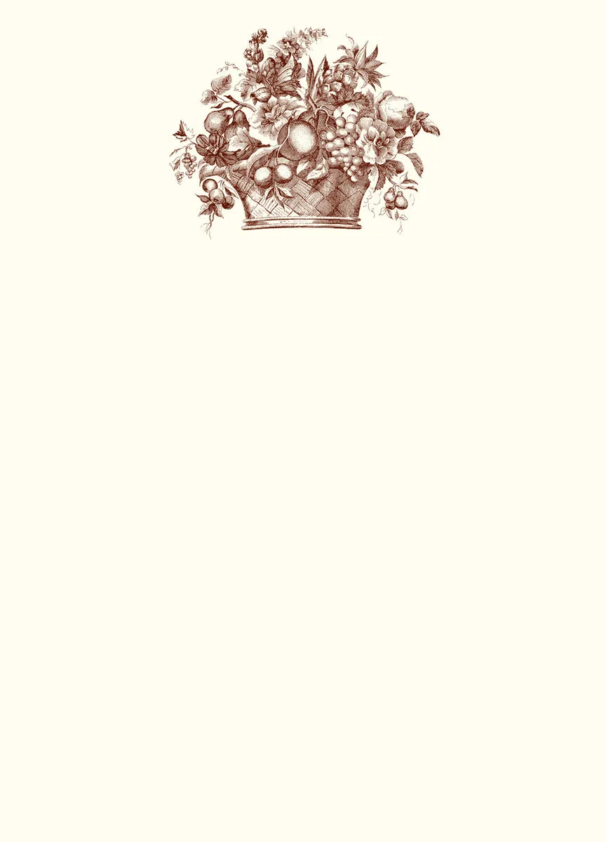 Floral Basket A6 Notes