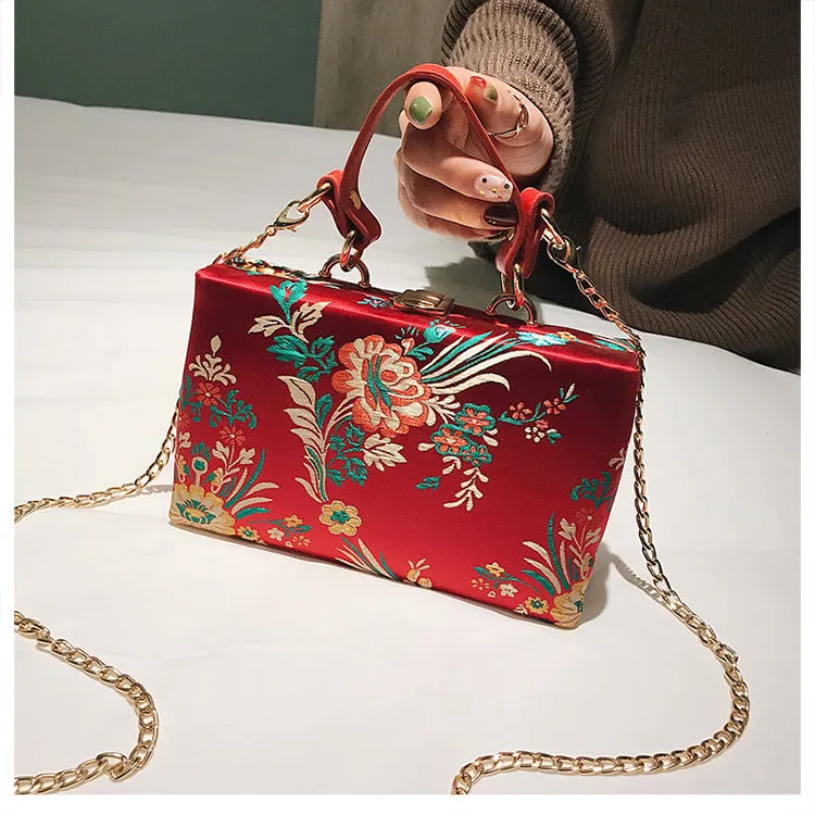 Flowers Style Fashion Party Clutch Bag