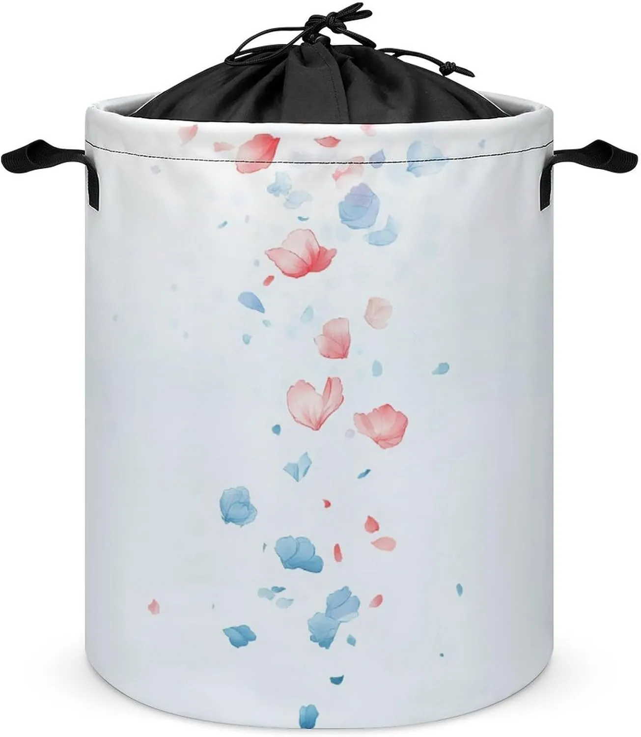 Foldable Laundry Basket, Waterproof Laundry Basket, Collapsible Laundry Bag with Easy Carry Handle, Blossom Cascade-35