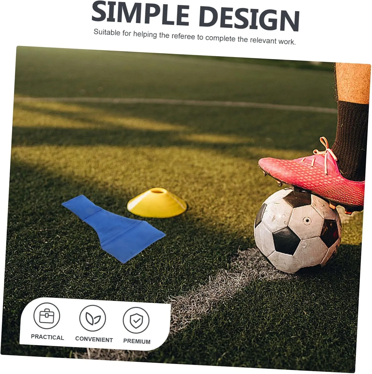 Football Referee Bean Bag Soccer Kit Football Training Aid Bag Toss Electric Pump Referee Cards Referee