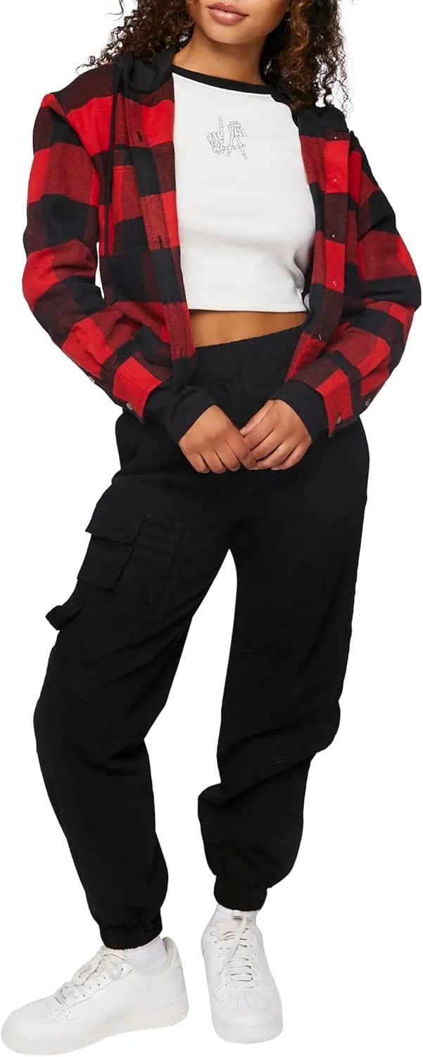 Forever 21 Women's Twill Cargo Joggers
