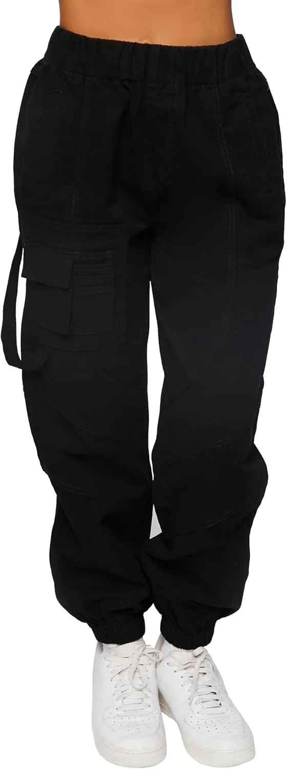 Forever 21 Women's Twill Cargo Joggers