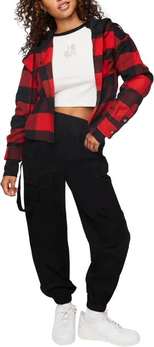 Forever 21 Women's Twill Cargo Joggers