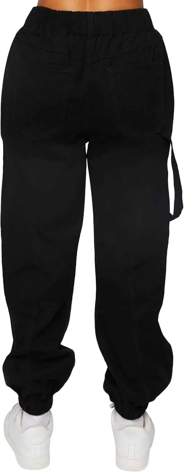 Forever 21 Women's Twill Cargo Joggers