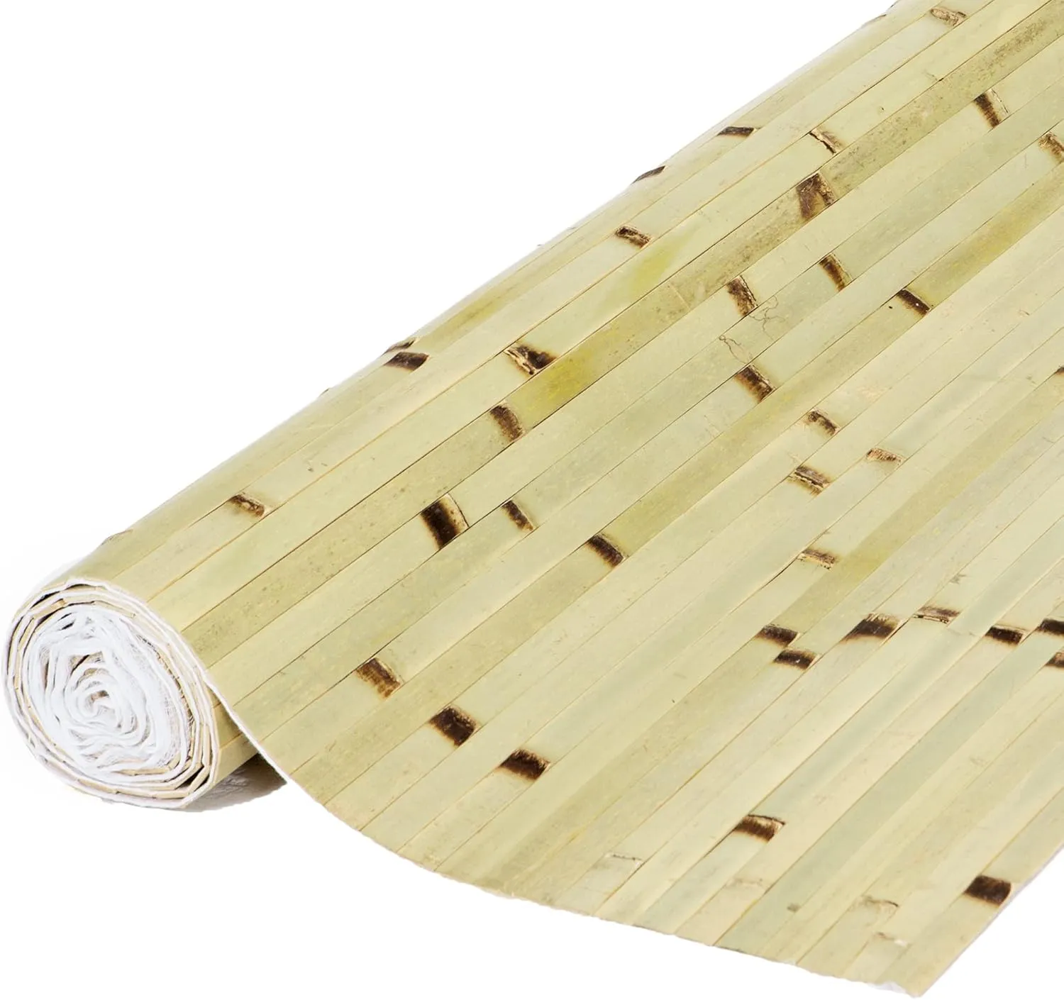 FOREVER BAMBOO Wainscoting Wall Panel for Interior Decoration Bamboo Wall Panel Raw Green Burnt 48 in H x 96 in L