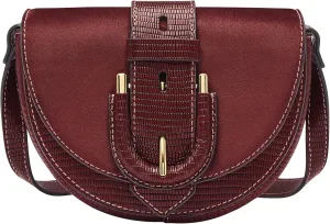 Fossil Women's Harwell Leather Small Flap Crossbody Purse Handbag for Women