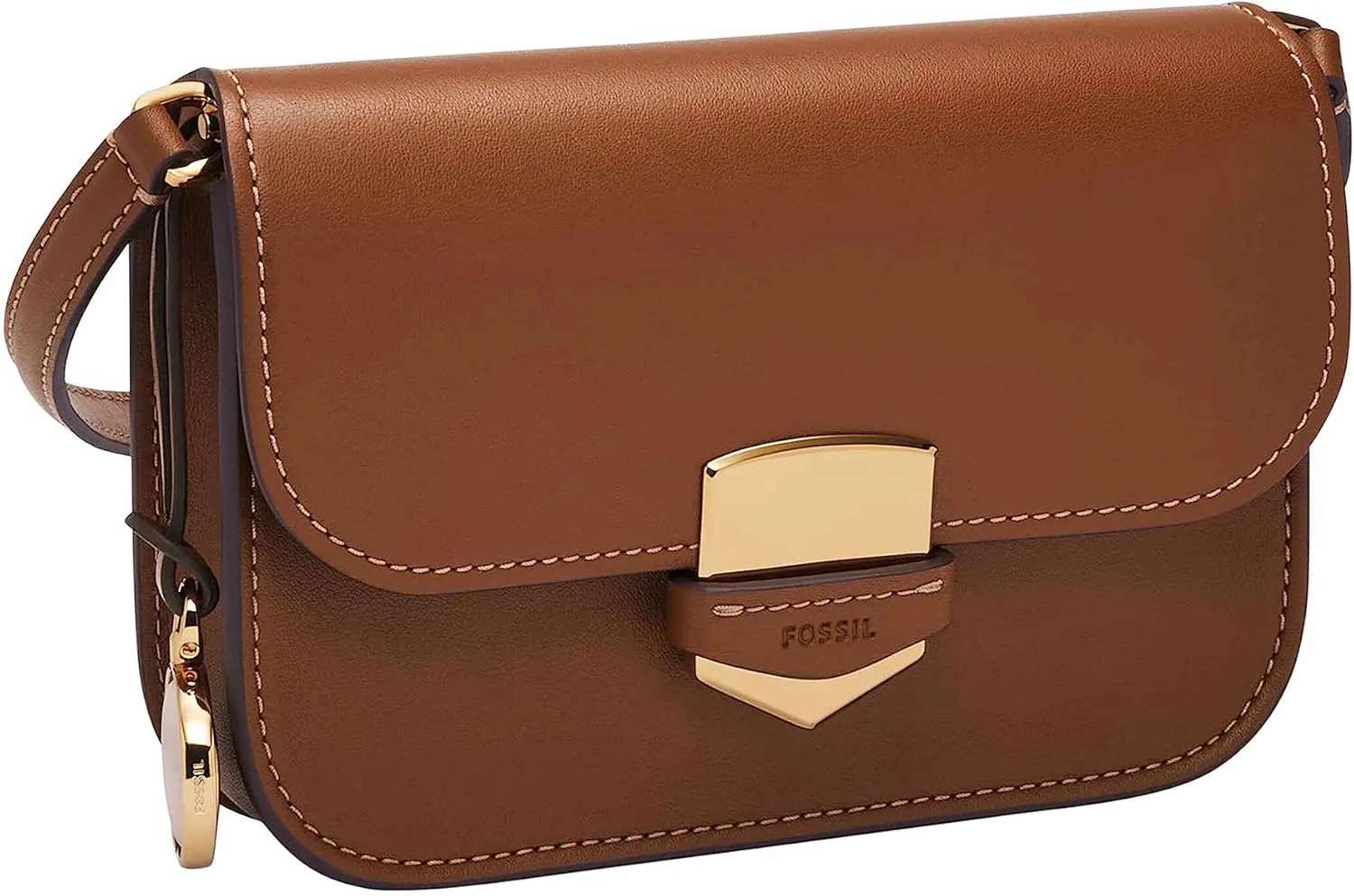 Fossil Women's Lennox Leather Flap Crossbody Bag