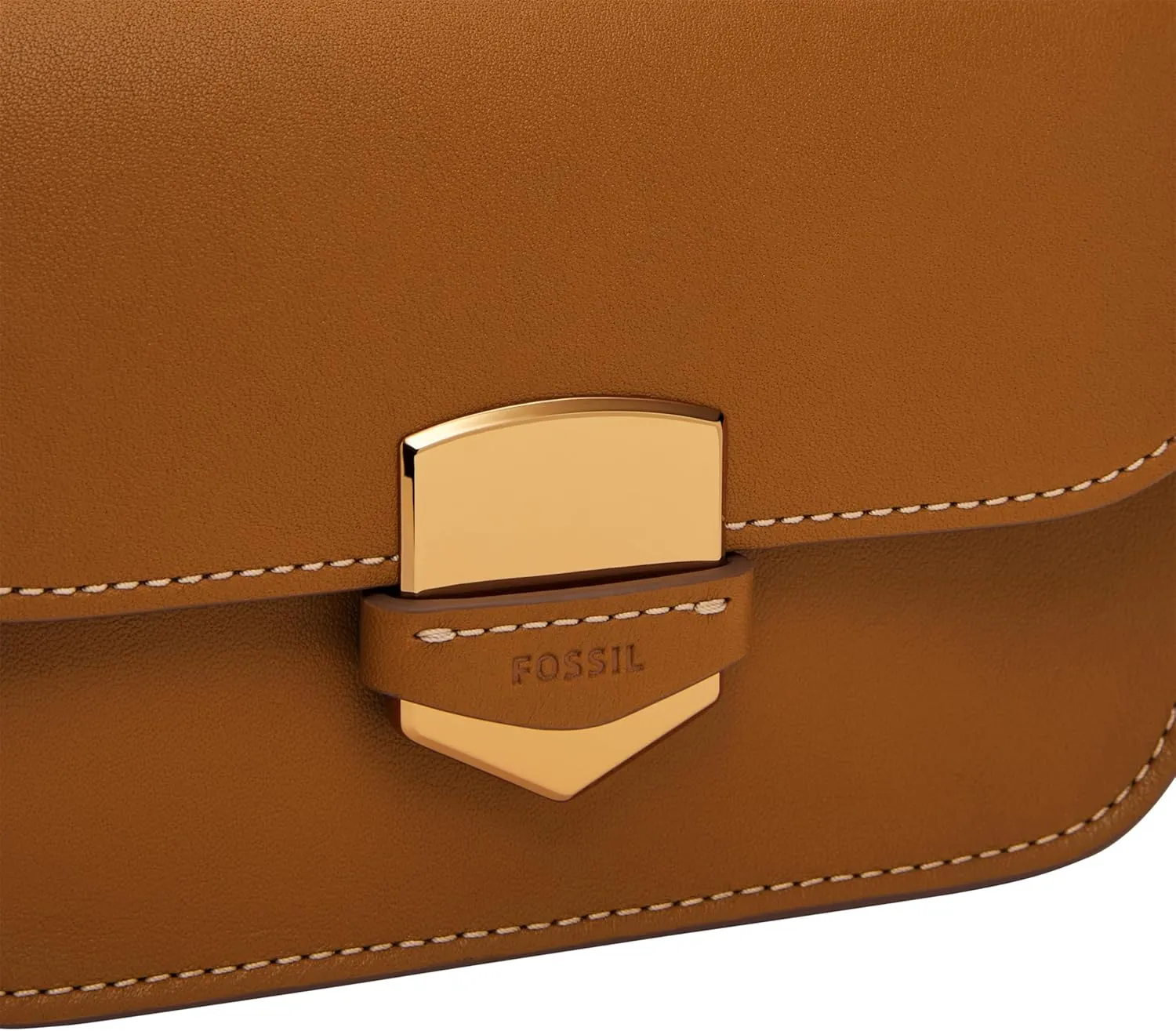 Fossil Women's Lennox Leather Flap Crossbody Bag