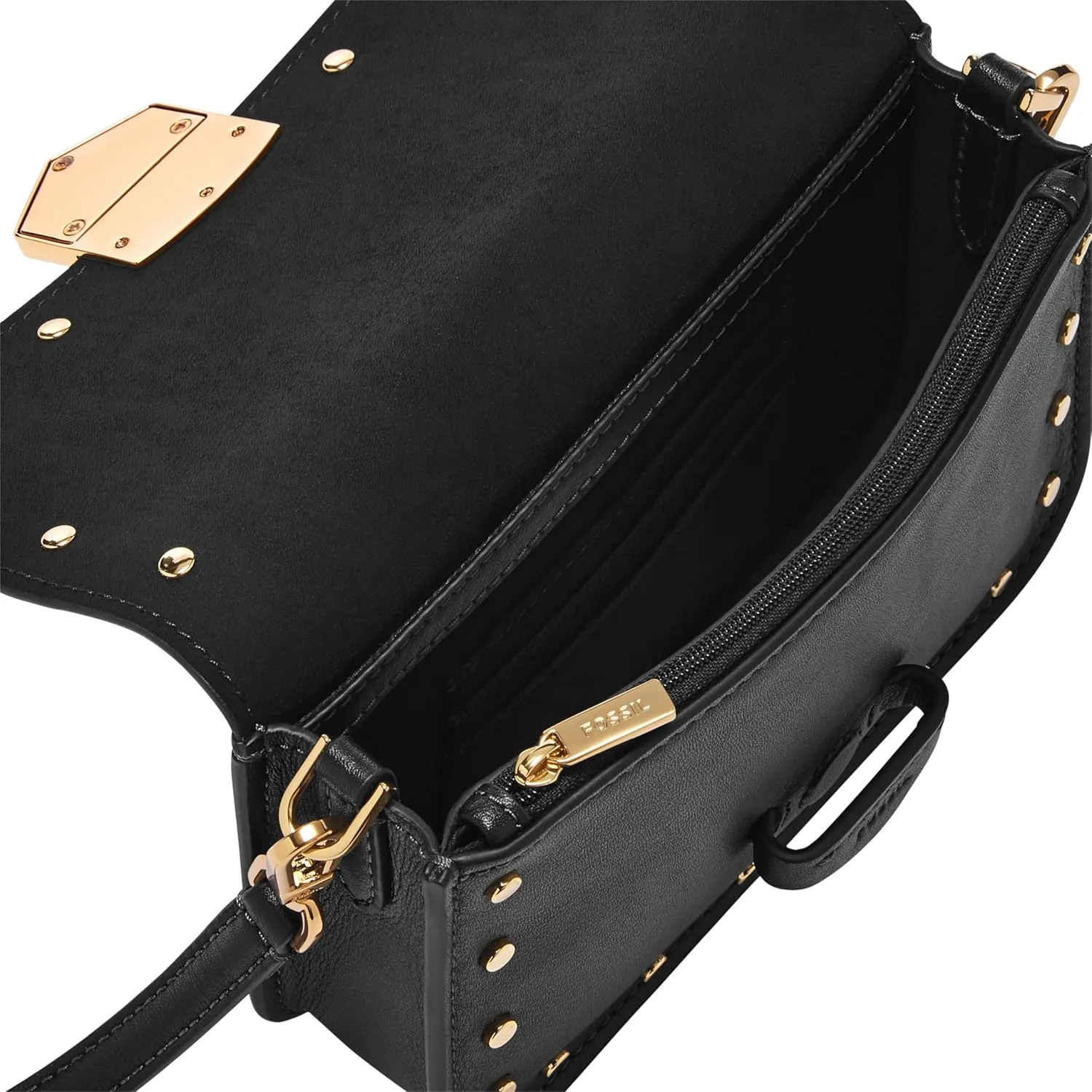 Fossil Women's Lennox Leather Flap Crossbody Bag