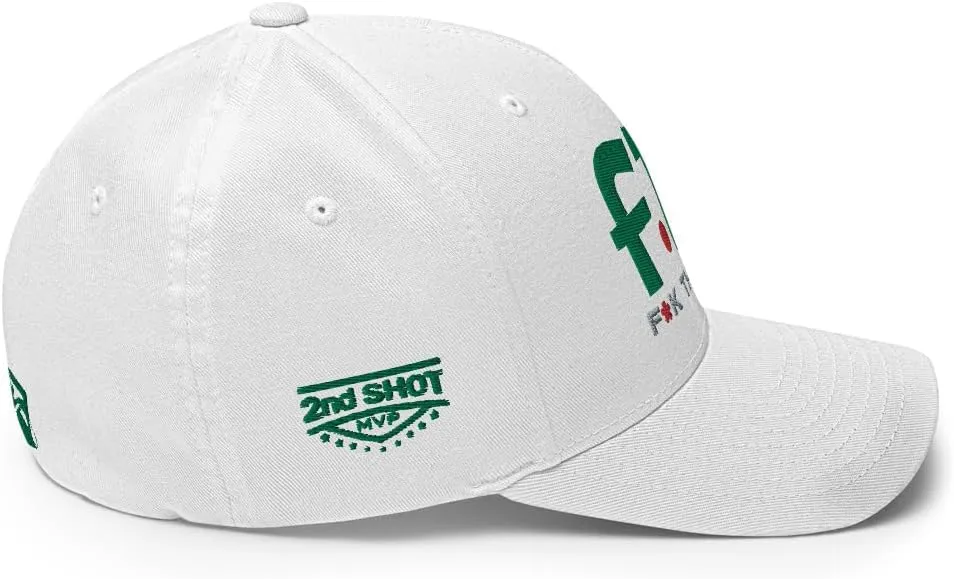 FTP FK That Put- Funny Golf Hat - Flexfit White