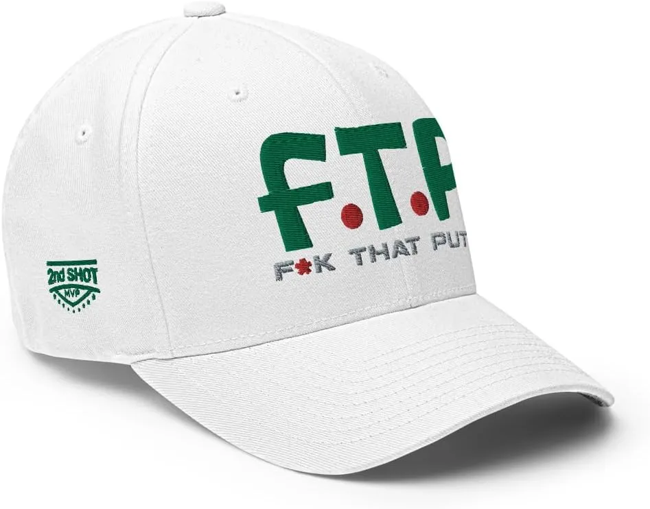 FTP FK That Put- Funny Golf Hat - Flexfit White