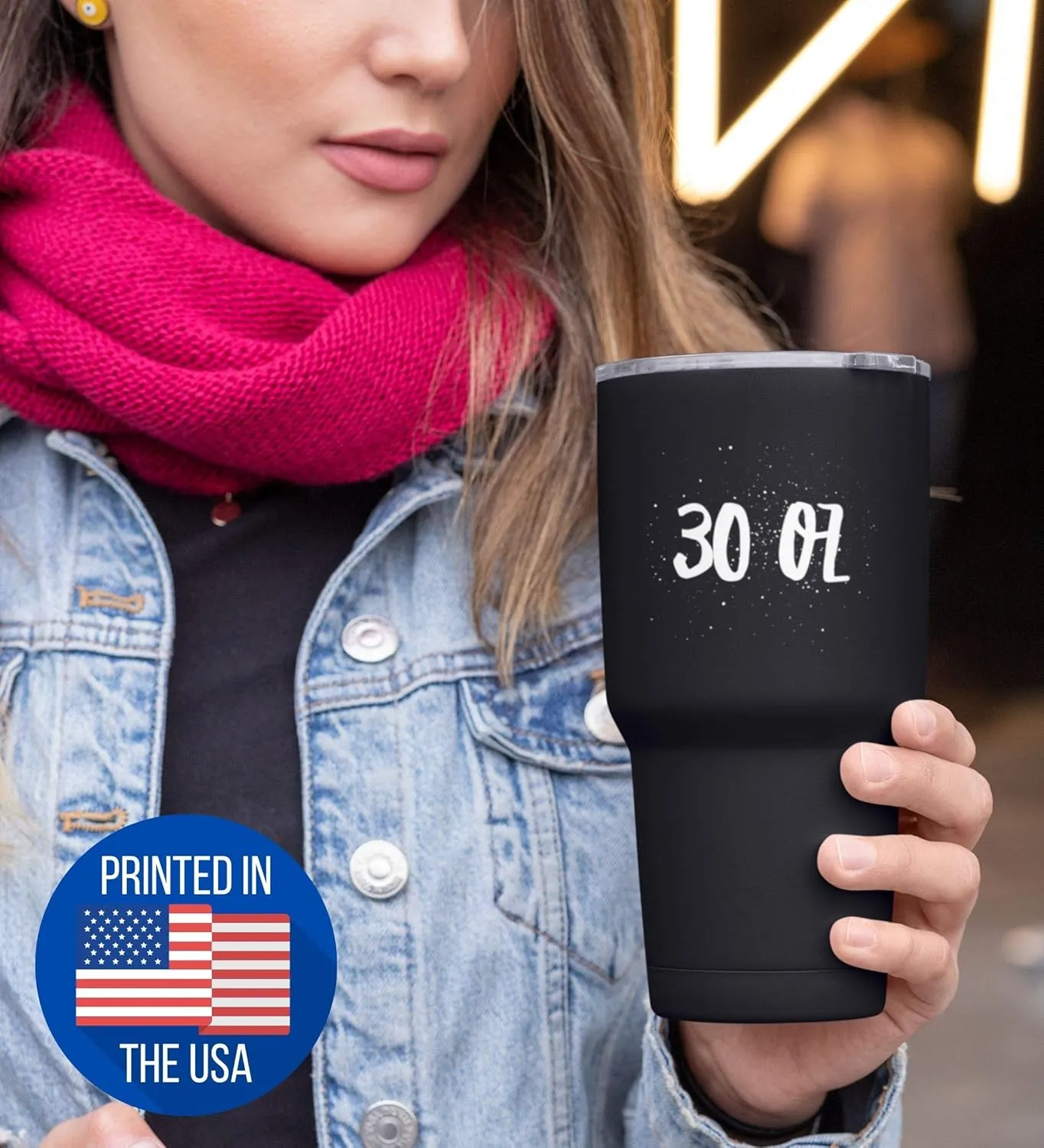 Funny Rock Ock Player Tumbler Musician Gift Idea Gag Insulated With Lid Stainless Steel Cup Black 30 Oz
