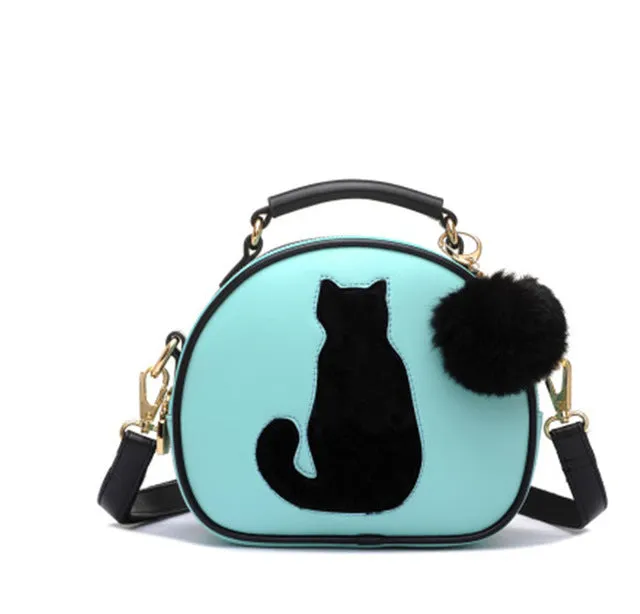 Fur High-demand New Cute Bags Women Fully-featured Ball  Cat Shoulder With