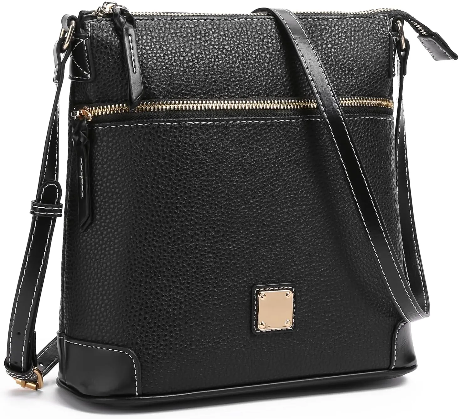 GAEKEAO Crossbody Bags for Women Multi Zipper Pockets Shoulder Handbags Lightweight Medium Travel Purse