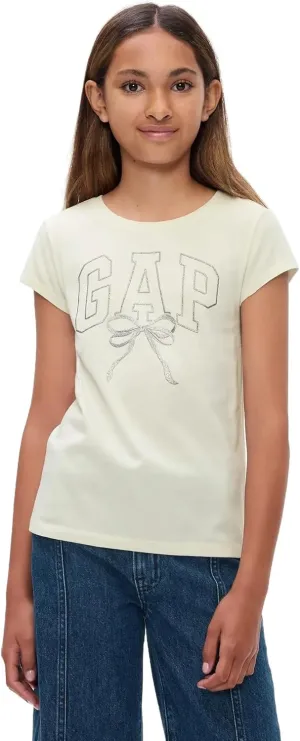 GAP Girls' Short Sleeve Logo Tee T-Shirt