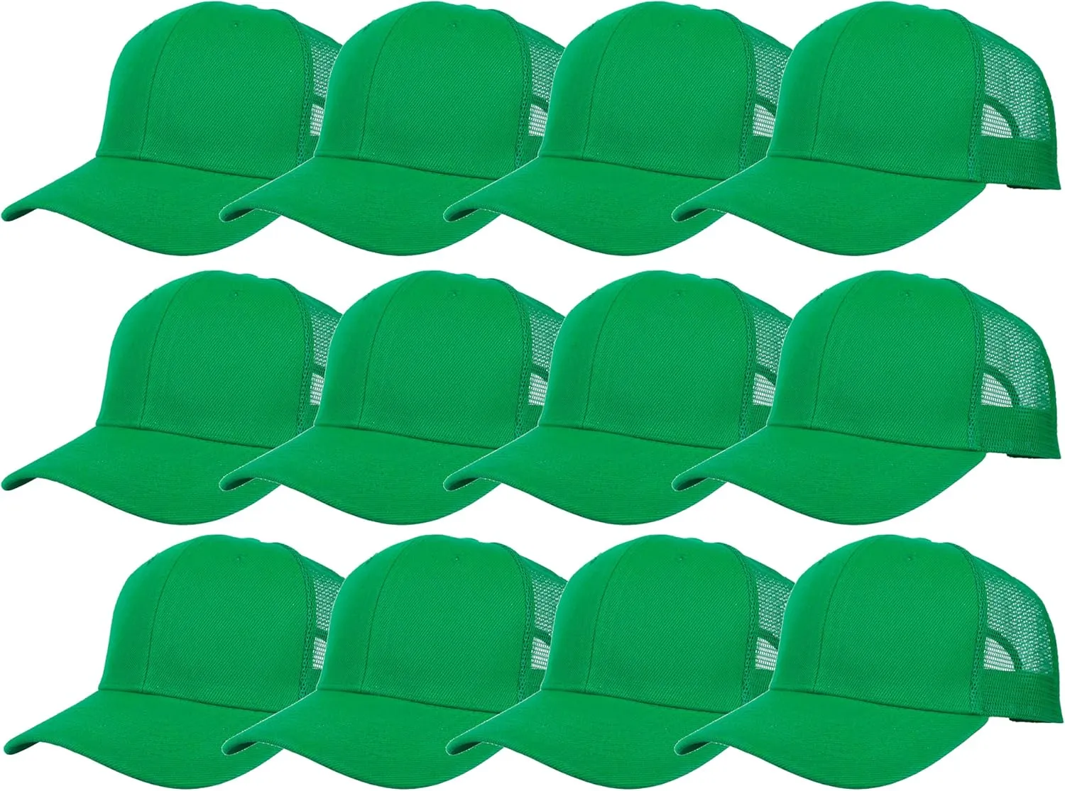 Gelante Mesh Trucker Hat Baseball Cap Structured Front Panel Wholesale LOT 12 Pack