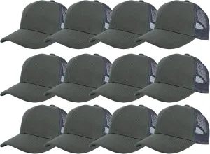 Gelante Mesh Trucker Hat Baseball Cap Structured Front Panel Wholesale LOT 12 Pack