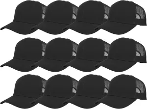 Gelante Mesh Trucker Hat Baseball Cap Structured Front Panel Wholesale LOT 12 Pack