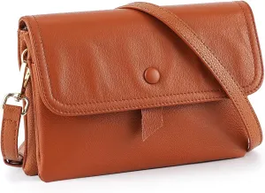 Genuine Leather Crossbody Bags for Women RFID Block Small Soft Real Handbags Purse Anti Theft for Phone Travel