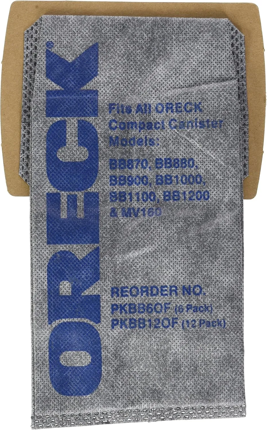 Genuine Oreck Buster B Odor Fighting Charcoal Filtrete Paper Bags - 12 Pack