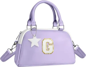 Girls Purse Crossbody Bag, Personalized Birthday Gifts, Kids Skin Care Bag for Ages 4-12 girls, Party Favors Dress Up bag for girls, Handbag-light purple-G