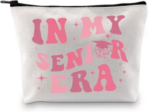 GJTIM Senior 2025 Gift Class of 2025 Graduation Gift for Her In My Senior Era Makeup Bag (Senior Era Bag)