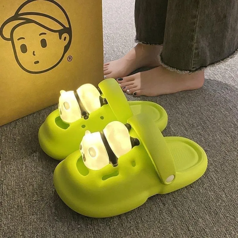 Glow in The Dark Clogs for Women - Summer Light-Up Slides with Non-Slip Sole & Breathable Design