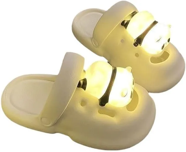 Glow in The Dark Clogs for Women - Summer Light-Up Slides with Non-Slip Sole & Breathable Design