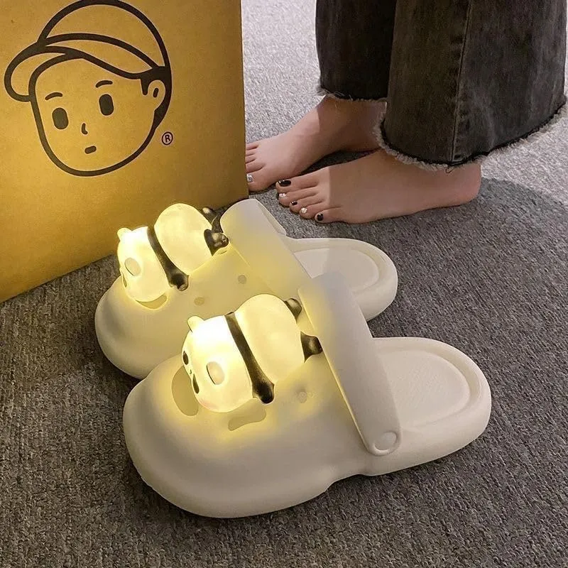 Glow in The Dark Clogs for Women - Summer Light-Up Slides with Non-Slip Sole & Breathable Design