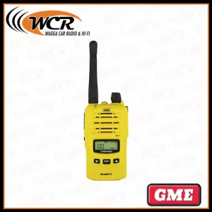 GME TX6160XY 5/1 WATT IP67 UHF CB HANDHELD RADIO - YELLOW