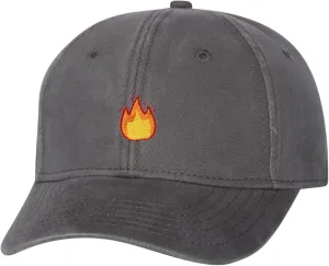 Go All Out Fire Icon Deluxe Dad Baseball Structured Trucker Embroidered Deluxe Dad Hat