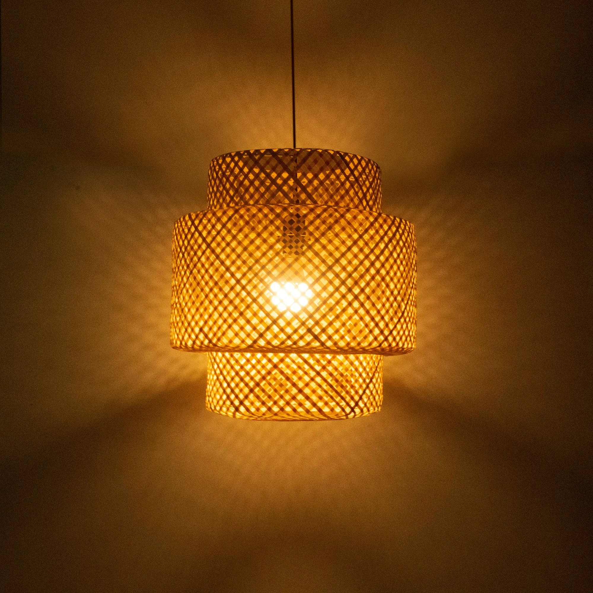 Gorgeous Wicker Pendant Light, Bamboo Chandelier Light Fixture, Natural Wicker Chandelier Bamboo Lamp Shade