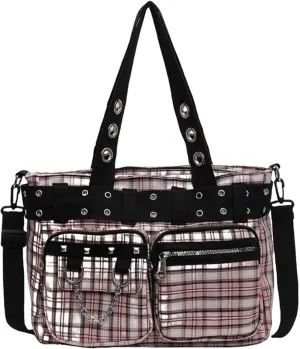Goth Punk Messenger Bag, Emo Gothic Shoulder Bag