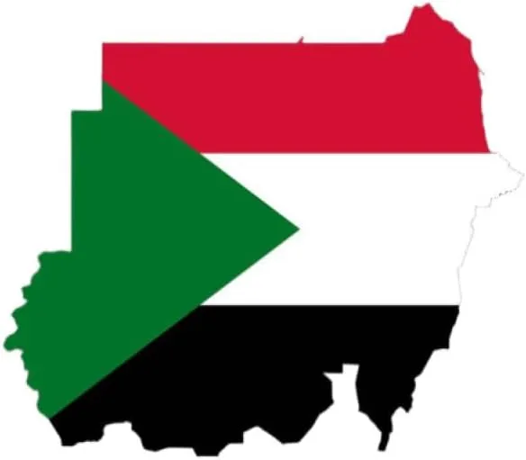 GOYMFKM Republic of Sudan Map National Flag Hand Mirror - Professional Beauty Makeup Mirror Travel Square Handheld with Handle for Women Girls Daily Makeup Black 9×16Cm